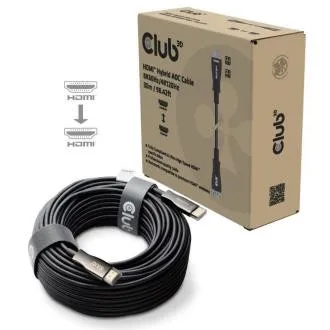Club3D Kábel aktívny hybridný optický HDMI 2.1 8K60Hz/4K120Hz, (M/M), 30m