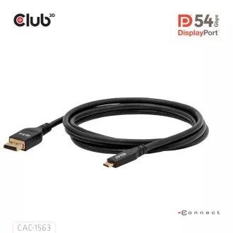 Club3D Kábel USB-C na DisplayPort 2.1 DP54 Bi-Directional, 8K120Hz, 4K480Hz, 2m