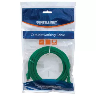 Intellinet Patch kábel Cat6 UTP 15m zelený, cca