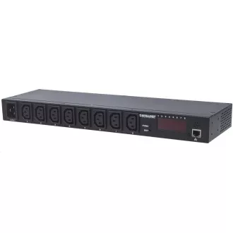 Intellinet rozvodný panel PDU, 8x C13 zásuvka, rack 1U, odpojiteľný kábel 16A, monitoring Intellinet rozvodný panel PDU, 8x C13 zásuvka, rack 1U, odpojiteľný kábel 16A, monitoring