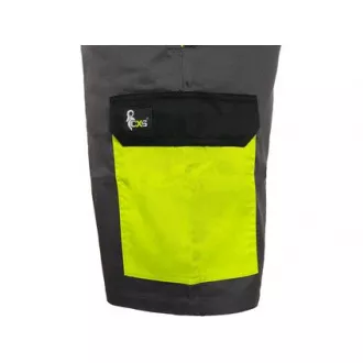 Kraťasy CXS PHOENIX ZEFYROS, pánske, šedo-žlté, veľ. 60