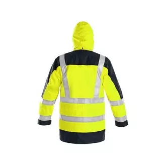 Pánska reflexná bunda LONDON, 5v1, žlto-modrá, veľ. XL