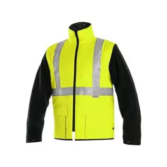 Pánska reflexná bunda LONDON, 5v1, žlto-modrá, vel. 3XL