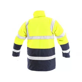 Pánska reflexná bunda OXFORD, žlto-modrá, veľ. 2XL