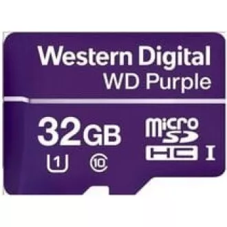 WD MicroSDHC karta 32GB Purple WDD032G1P0C Class 10, 16TBW WD MicroSDHC karta 32GB Purple WDD032G1P0C Class 10, 16TBW