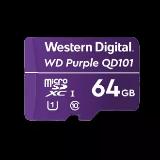WD MicroSDXC karta 64GB Purple WDD064G1P0C Class 10, 16 TBW WD MicroSDXC karta 64GB Purple WDD064G1P0C Class 10, 16 TBW