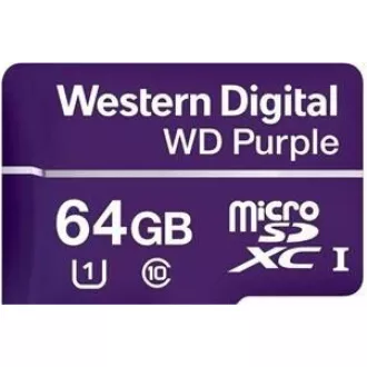 WD MicroSDXC karta 64GB Purple WDD064G1P0C Class 10, 16 TBW WD MicroSDXC karta 64GB Purple WDD064G1P0C Class 10, 16 TBW