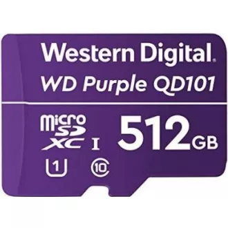 WD MicroSDXC karta 512GB Purple WDD512G1P0C Class 10 (R:100/W:60 MB/s)