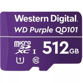 WD MicroSDXC karta 512GB Purple WDD512G1P0C Class 10 (R:100/W:60 MB/s)