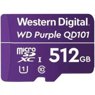 WD MicroSDXC karta 512GB Purple WDD512G1P0C Class 10 (R:100/W:60 MB/s)