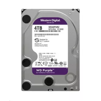 WD PURPLE WD43PURZ 4TB, SATA III 3.5", 256MB, 175MB/s, Low Noise, CMR