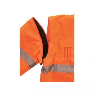 Pánska reflexná bunda LEEDS, zimná, oranžová, veľ. 3XL