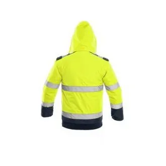Bunda CXS LUTON, výstražná, pánska, žlto-modrá, veľ. M