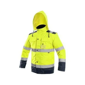 Bunda CXS LUTON, výstražná, pánska, žlto-modrá, veľ. 5XL Bunda CXS LUTON, výstražná, pánska, žlto-modrá, veľ. 5XL
