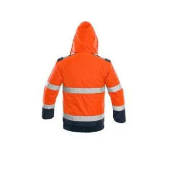 Bunda CXS LUTON, výstražná, pánska, oranžovo-modrá, veľ. L Bunda CXS LUTON, výstražná, pánska, oranžovo-modrá, veľ. L