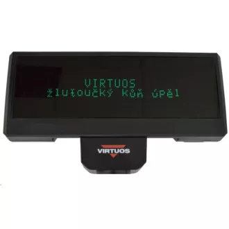 Virtuos zákaznícky display FV-2029M, 2 x 20 znakov 9 mm, RS232, vrátane napájania +12V