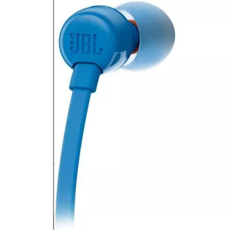 JBL T110 Black špuntové slúchadlá, 3, 5 mm jack, mikrofón, modrá JBL T110 Black špuntové slúchadlá, 3, 5 mm jack, mikrofón, modrá