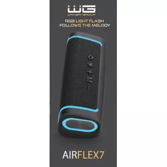 WG - Bluetooth Speaker WG AirFlex7, 10W, TWS, LED, čierna WG - Bluetooth Speaker WG AirFlex7, 10W, TWS, LED, čierna