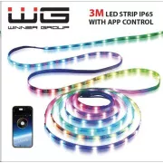 WG - Chytrý LED pásik WG18, 3 metre, s aplikáciou, IP 65, USB-A