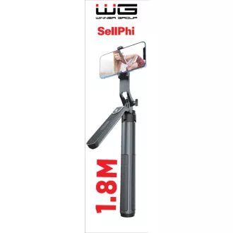 WG - Selfie tyč WG 7, Selfie tyč + tripod + teleskopický GoPro stojan, bluetooth, čierna WG - Selfie tyč WG 7, Selfie tyč + tripod + teleskopický GoPro stojan, bluetooth, čierna