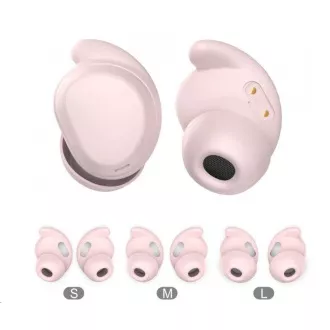 WG - Bluetooth slúchadlá WG AirFlex 4, Sleeping Buds, ANC, ružová