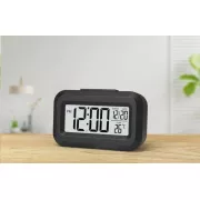 WG - Budík s vnútorným teplomerom WG DigiTherm Alarm, čierna