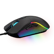 WG - Herná drôtová RGB myš WG Chameleon III., RGB LED, čierna
