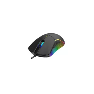WG - Herná drôtová RGB myš WG Chameleon III., RGB LED, čierna