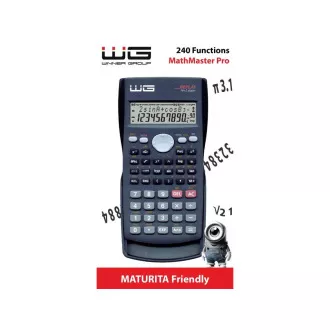 WG - Kalkulačka WG2 MathMaster Pro, vedecká, čierna