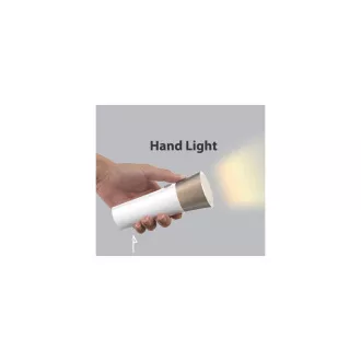 WG - Led lampa WG Jolly, 2v1, nabíjacia, biela