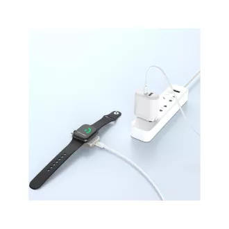 WG - Nabíjacie magnetické zariadenie s USB-C pre Apple Watch, bielo strieborná WG - Nabíjacie magnetické zariadenie s USB-C pre Apple Watch, bielo strieborná
