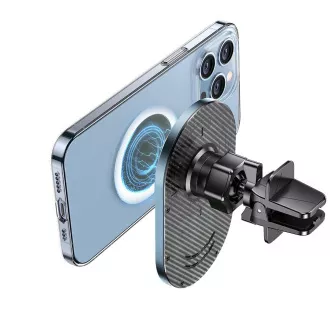 WG - Nabíjačka do autaWG 27, 15W, s bezdrôtovým nabíjaním pre iPhony podporujúce MagSafe, šedá