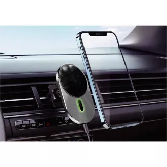 WG - Nabíjačka do autaWG 27, 15W, s bezdrôtovým nabíjaním pre iPhony podporujúce MagSafe, šedá