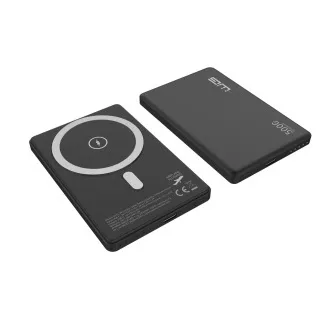 WG - Power Bank 5000 mAh, bezdrôtová 15W + PD 20W, čierna