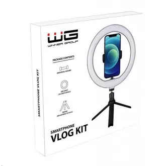 WG - Vlog Kit základná sada pre natáčanie video blogov, tripod, držiak telefónu, LED svetlo