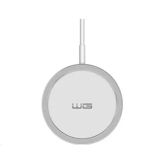 WG - Bezdrôtová nabíjačka FAST MAGNET 15W, guľatá, biela
