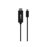 WG - Dátový kábel Type-C na HDMI, 3 metre, 4K, čierna