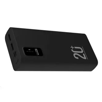 WG - Power Bank 20000 mAh, USB-C PD 20W + USB-A QC 3.0 22.5W, čierna