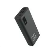 WG - Power Bank 30000 mAh, USB-C PD 20W, čierna