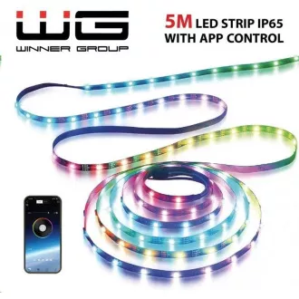 WG - LED pásik WG2, 5 metrov, s aplikáciou, IP 65