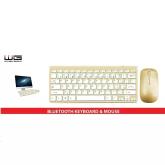 WG - Bluetooth klávesnica s myšou, zlatá
