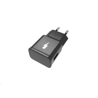 WG - Sieťová nabíjačka Fast 1x USB-A, Quick Charge 3.0, 5V-9V-12V, black