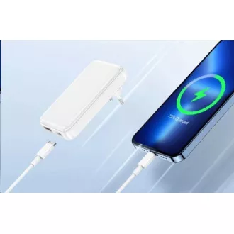 WG - Sieťová nabíjačka GaN 2x USB, 1x USB-C 30W + 1x USB-A 18W, white