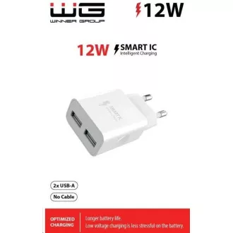 WG - Sieťová nabíjačka 2x USB-A 2, 4A, white
