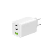 WG - Sieťová nabíjačka GaN 100W, 3x USB, 1x USB-A + 2x USB-C, white