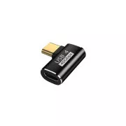 WG - Adaptér uhlový konektor 90 stupňov Type-C (male) to USB-C (female)