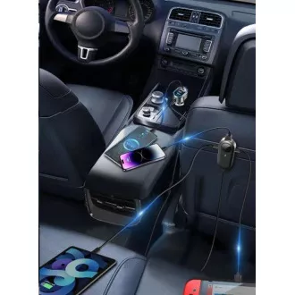 WG - Autonabíjačka rozbočovač / 100W / 6 USB ports / 2x USB-A + 4x USB-C / s predĺžením