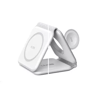 WG - Bezdrôtová nabíjačka WGMaxFlex 3in1 / Skladacia / 15W+5W+2.5W / WG 42 / white