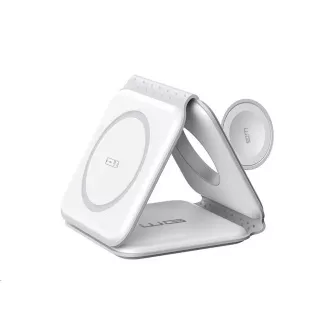 WG - Bezdrôtová nabíjačka WGMaxFlex 3in1 / Skladacia / 15W+5W+2.5W / WG 42 / white