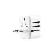 WG - Univerzálna cestovná sieťová nabíjačka GaN pre hlavné svetové elektrické siete / PD 20W / white